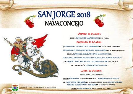 programación San Jorge 2018